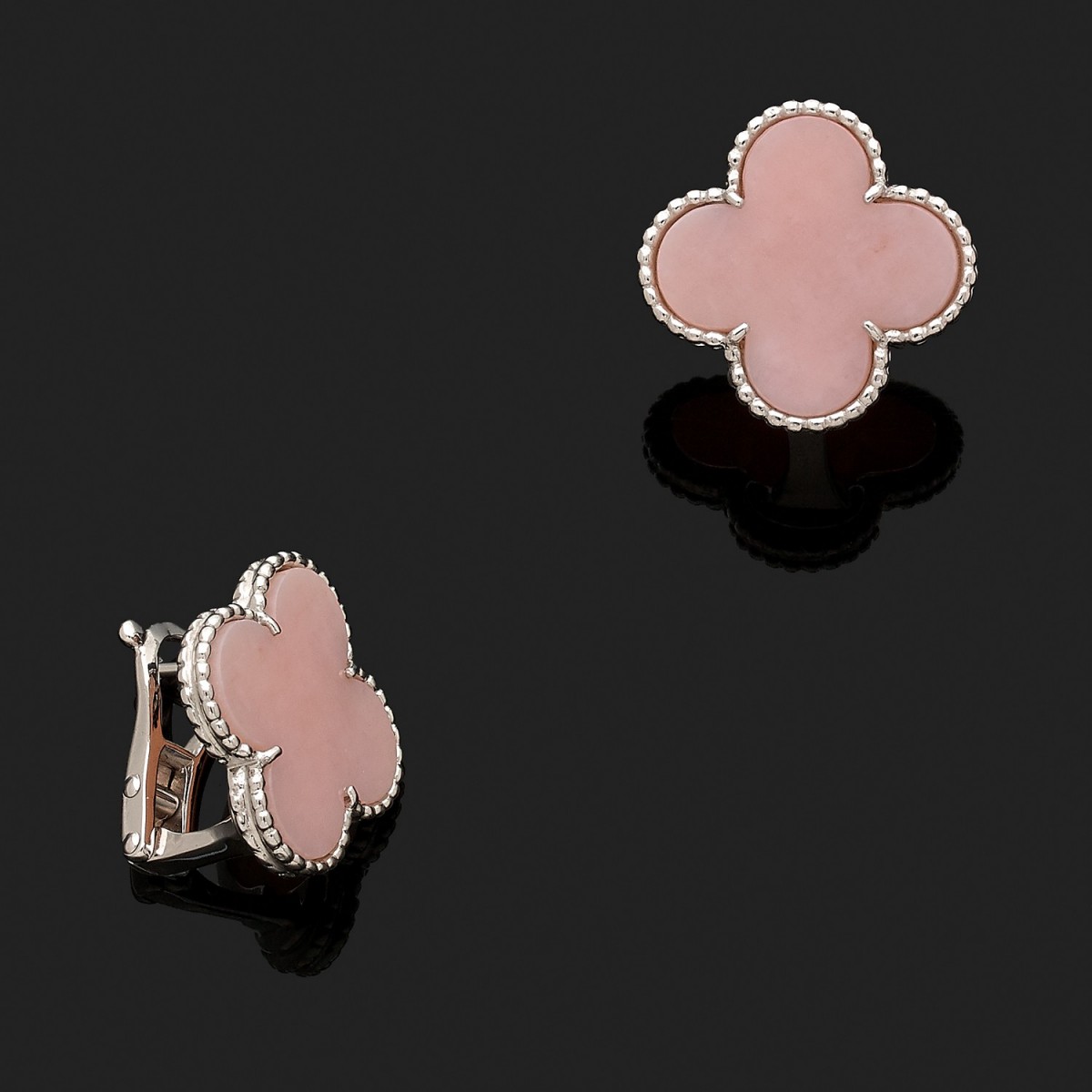 Van cleef pink alhambra deals