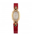 Cartier Baignoire rubies, emeralds and gold watch