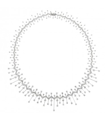 Collier or et diamants