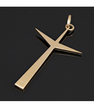 Pendentif Croix or et émail