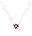 Pendentif or, rubis et diamants