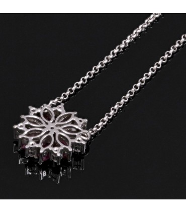 Pendentif or, rubis et diamants