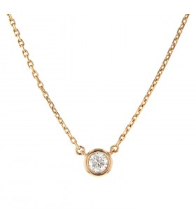 Diamond and gold necklace