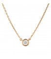 Diamond and gold necklace