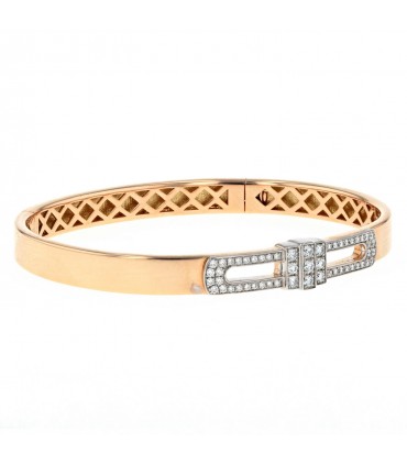 Diamonds and gold bracelet