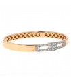 Diamonds and gold bracelet