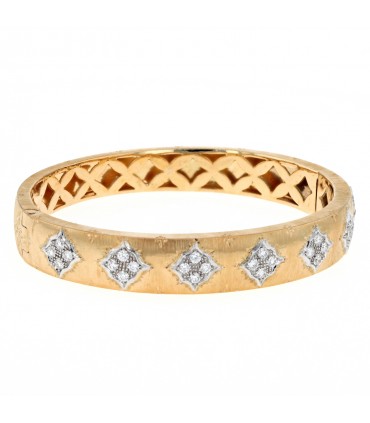 Diamonds and gold bracelet