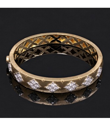 Diamonds and gold bracelet