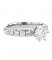 Bague solitaire or et diamants - Diamant 0,96 ct