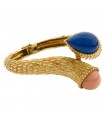 Boucheron Serpent Bohème lapis lazuli, coral and gold bracelet