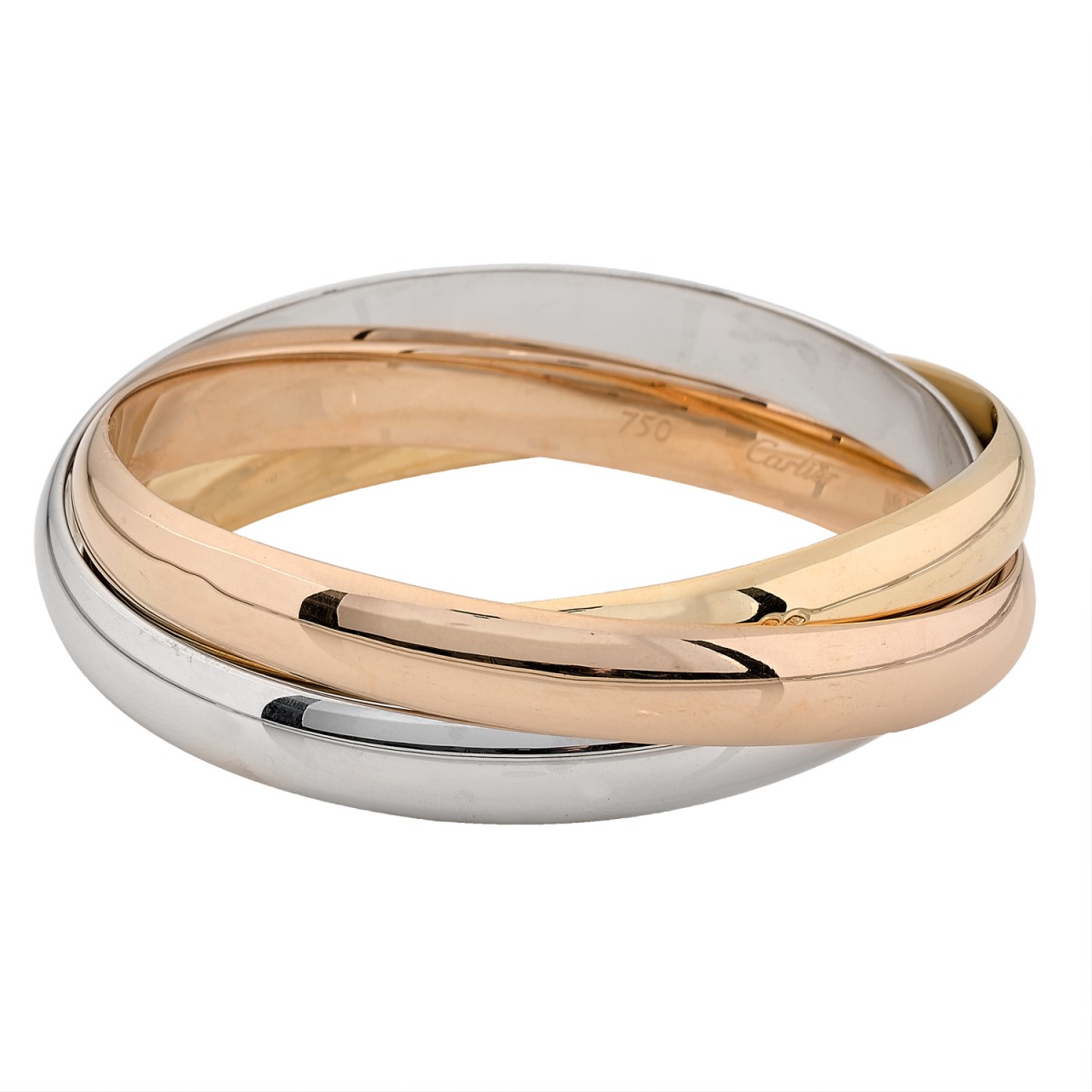 Cartier Trinity Bracelet (White Gold, Yellow Gold, Rose Gold) | myGemma |  DE | Item #123854