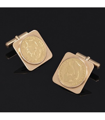 Gold cufflink