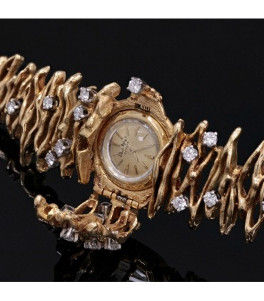 Gilbert Albert diamonds and gold watch