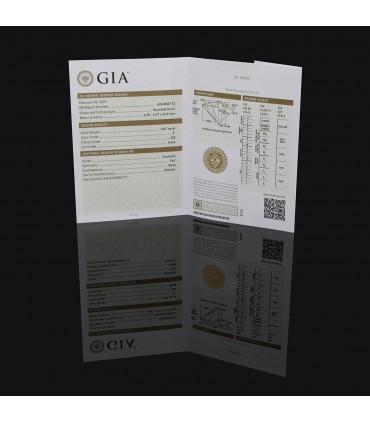 Solitaire Diamant Non Monté - Certificat GIA 0,87 ct E SI2