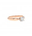 Bague solitaire or et diamant - Diamant 0,77 ct