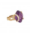 Chanel diamonds, amethyst and gold ring