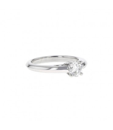 Bague solitaire or et diamant - Certificat CCIP 0,59 ct F VVS1