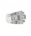 Diamonds and platinum ring