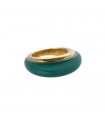 Van Cleef & Arpels green calcedony and gold ring