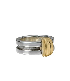 Tiffany & Co. gold and silver ring