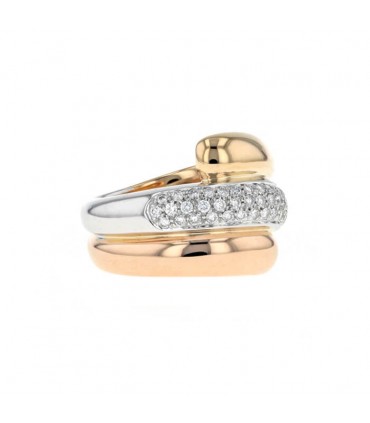 Diamonds and gold ring