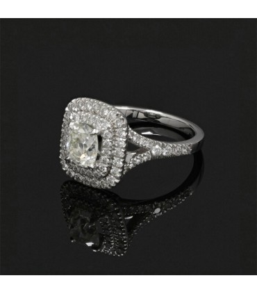 Bague solitaire or et diamants - Diamant 1,03 ct