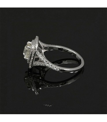 Bague solitaire or et diamants - Diamant 1,03 ct