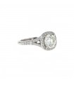 Bague solitaire or et diamants - Diamant 1,61 ct