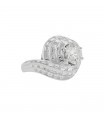 Bague solitaire or, platine et diamant - Diamant 2,23 cts