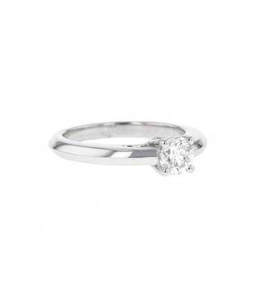 Diamond and gold ring - CCIP certificate 0,56 ct F VVS