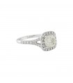 Bague solitaire or et diamants - Certificat GIA 1,65 ct K VS2