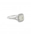 Diamonds and gold ring - GIA certificate 1,65 ct K VS2