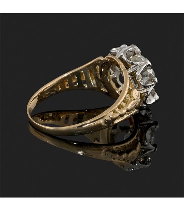 Diamonds and gold ring - Diamond 2,09 cts