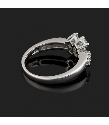 Bague solitaire or et diamants - Diamant 2,09 cts