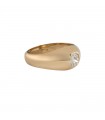 Diamond and gold ring