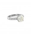 Diamonds and gold ring - GIA certificate 2,25 cts L VS2