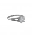 Bague solitaire or et diamants - Certificat GIA 1,51 ct H SI1