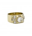 Diamonds and gold ring