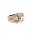 Diamonds, gold and platinum ring