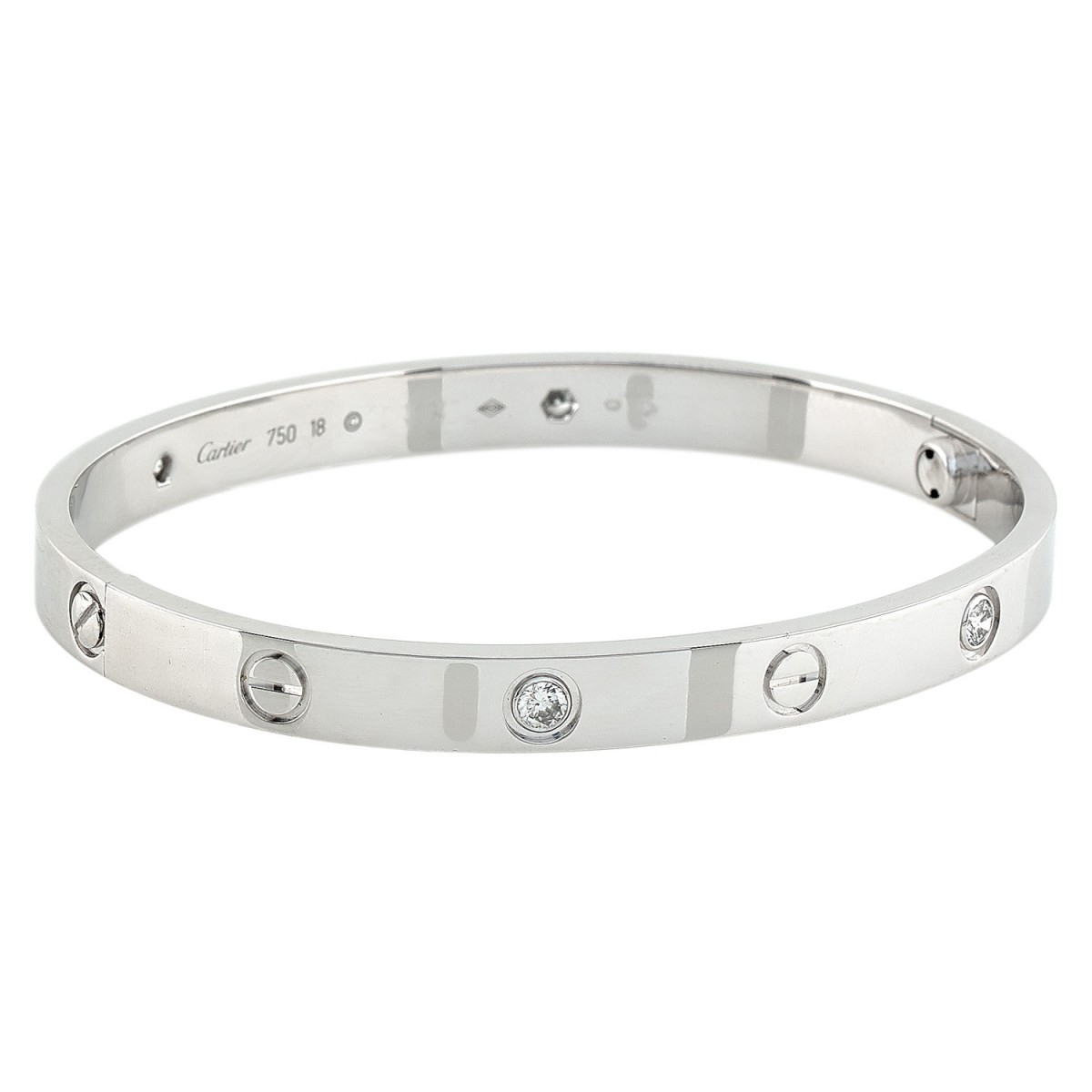 cartier love bangle with stones
