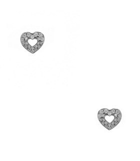 Poiray Coeur Secret diamonds and gold earrings