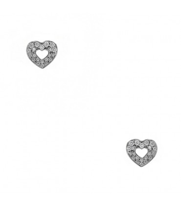 Poiray Coeur Secret diamonds and gold earrings