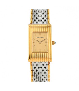 Boucheron Reflet gold and stainless steel watch