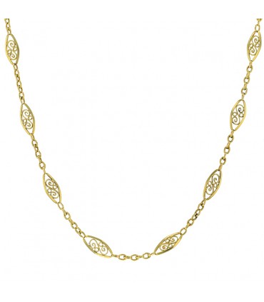 Collier or filigrane