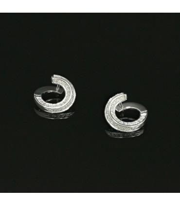 Boucles d’oreilles or et diamants