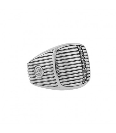 David Yurman diamonds and silver ring