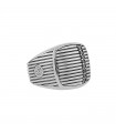 David Yurman diamonds and silver ring