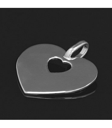Poiray Coeur Secret silver pendant