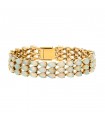 Opales and gold bracelet