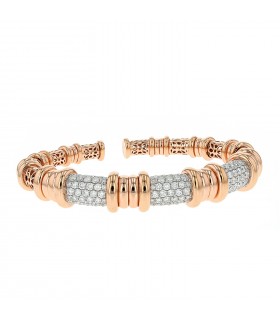 Diamonds and gold bracelet